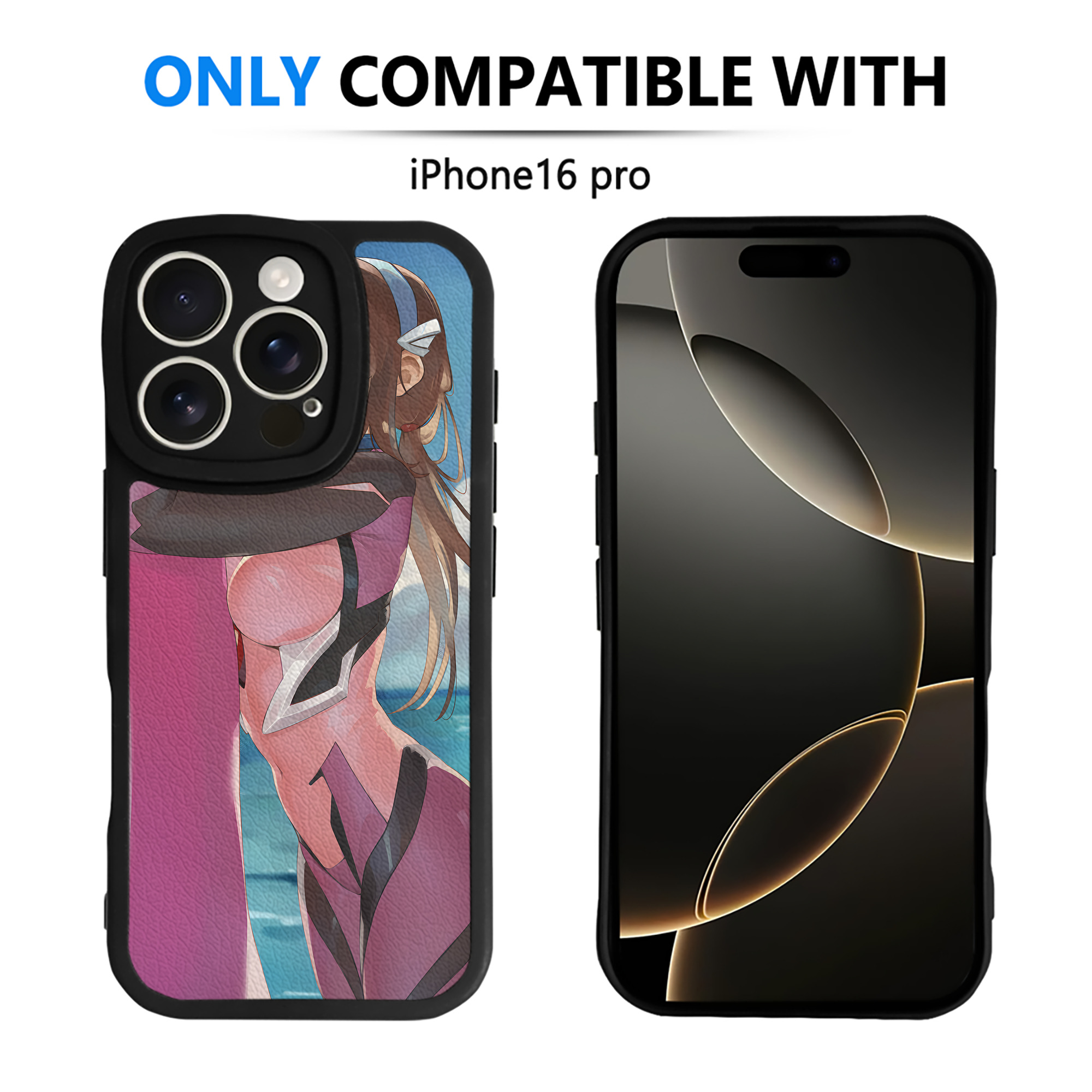（画像用） EVA 新世紀エヴァンゲリオン 【iPhone 16シリーズ対応】シリコンスマホケース（レザー調） 材質：シリコン
